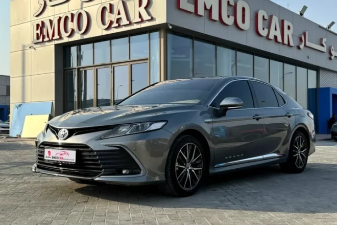toyota camry 2024 at emco cars showroom abu dhabi