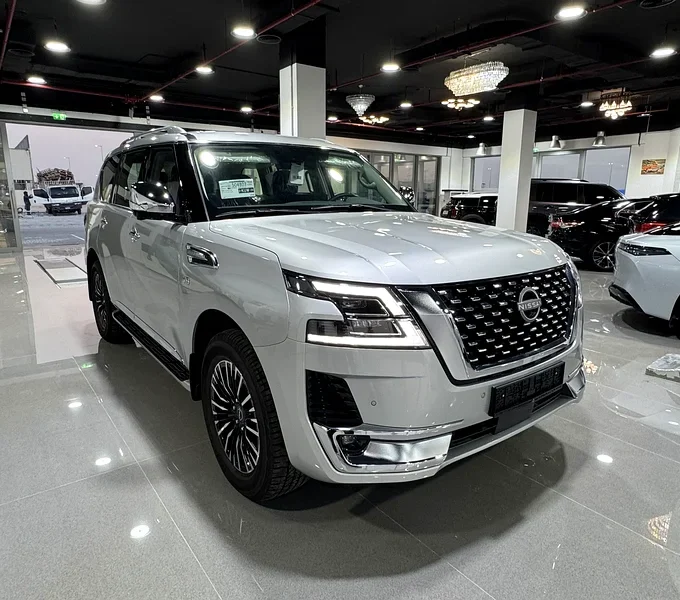 nissan patrol platinum in emco cars showroom abu dhabi