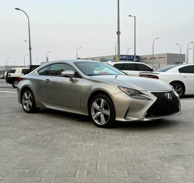 lexus rc 350 in emco cars showroom abu dhabi