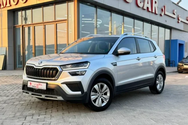 soda kushaq 2024 at emco cars best used cars showroom in abu dhabi