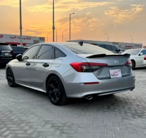 hinda civic 2023 in emco cars showroom used car dealership in abu dhabi.