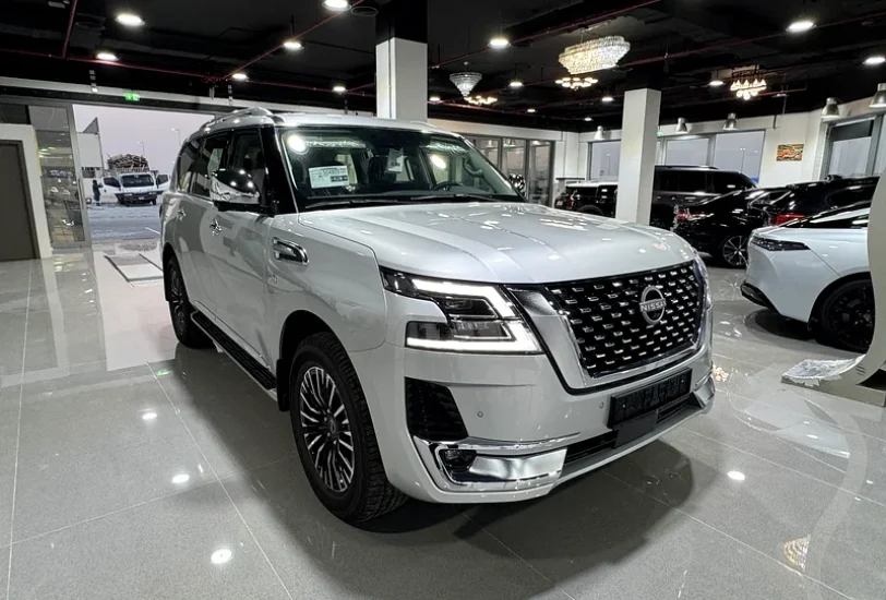 nissan patrol platinum in emco cars showroom abu dhabi