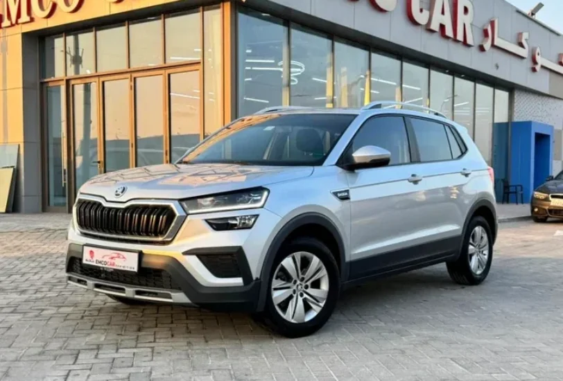 soda kushaq 2024 at emco cars best used cars showroom in abu dhabi